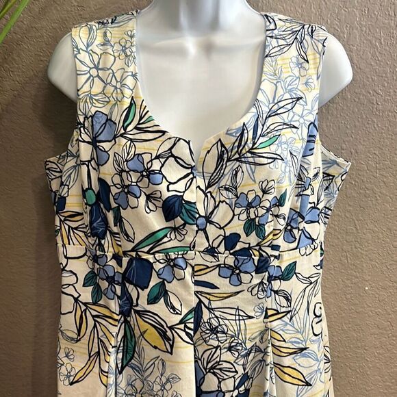 #466 DB established 1962, 14 floral flare dress with pockets juniors size 16 - Picture 2 of 13